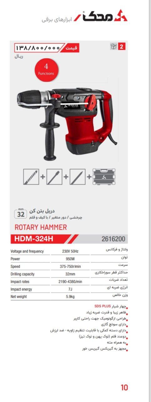 بتن کن ۳۲۴  محک 