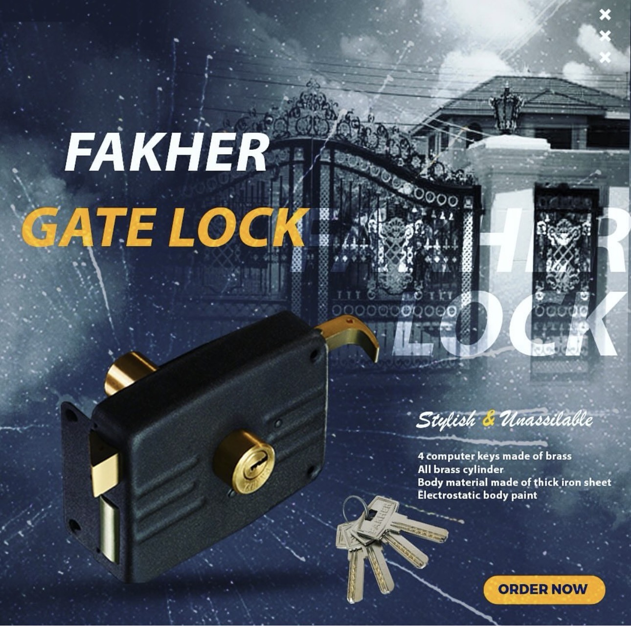 قفل حیاطی فاخر کیفیت عالی حامد ملک زاده 09127500640 09129615791 ‌66732412 میدان حسن آباد ، کوچه شجاع