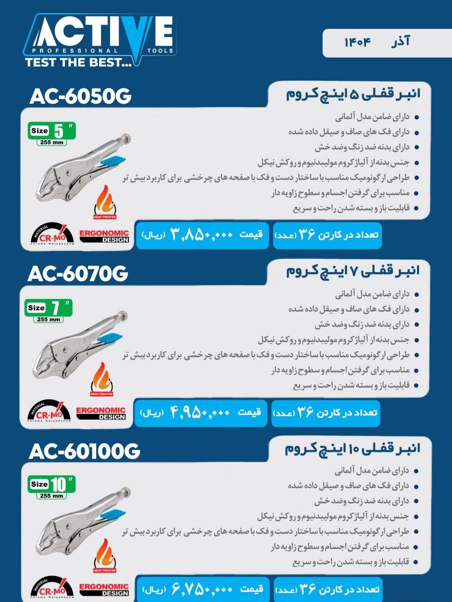 انبرقفلی های اکتیو موجود شد و آماده توزیع میباشد 