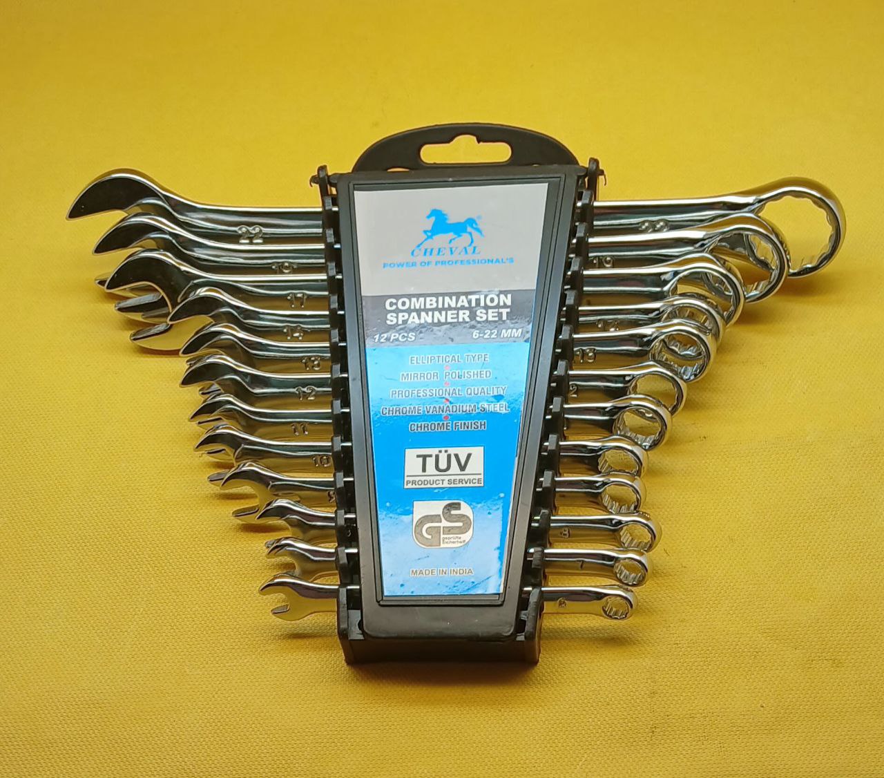  آچار پلکانی یکسررینگی 6الی22 چوال کیفیت عالی 