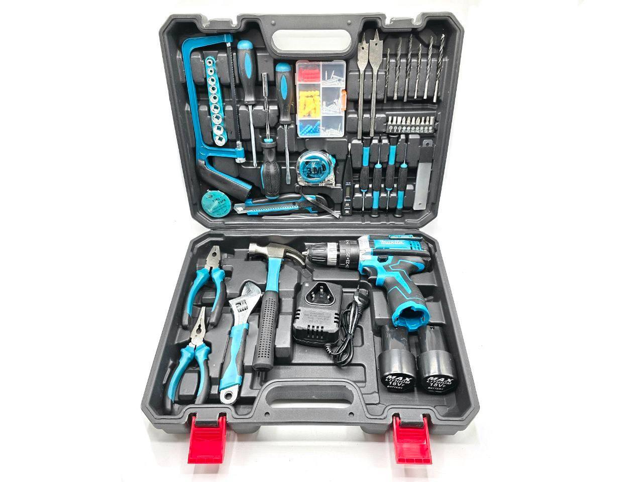 ⭐️ مجموعه دریل شارژی ۱۸ ولت چکشی طرح ماکیتا 