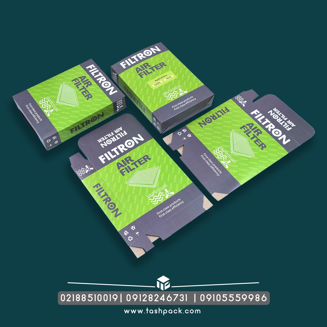 مجتمع چاپ و بسته بندی تاش پک تولید کننده انواع جعبه و کارتن برای تمامی قطعات خودرو و لوازم یدکی