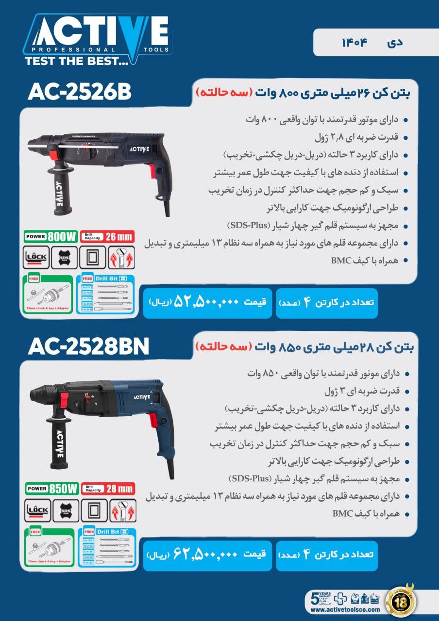بتن کن های اکتیو در مدل های مختلف موجود شد و آماده توزیع میباشد