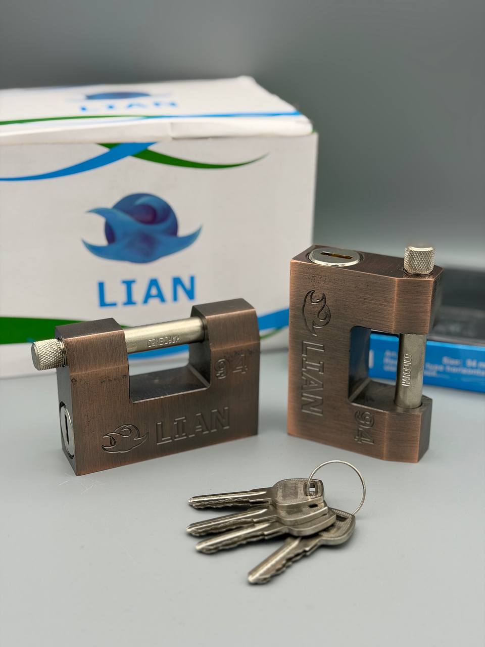 ⭐️قفل کتابی ۹۴فولادی کلید دوشیار LIAN⭐️