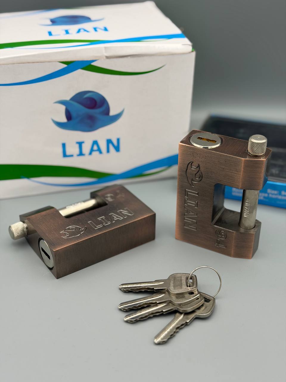 ⭐️قفل کتابی ۹۴فولادی کلید دوشیار LIAN⭐️