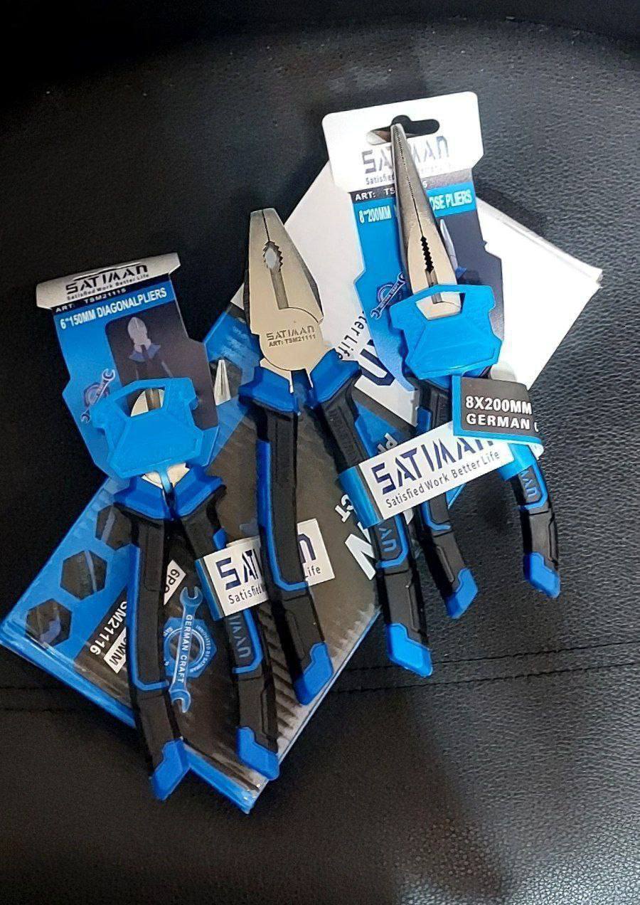 انبردست سیم چین و دم باریک SATIMAN