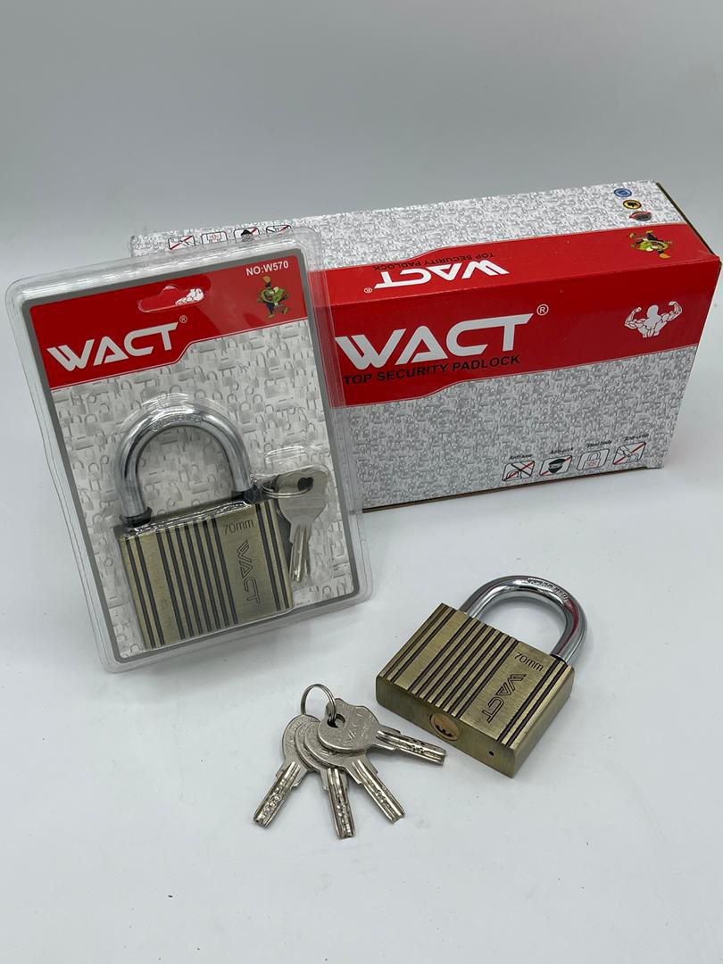 قفل آویز 70 لوکس فولادی WACT
