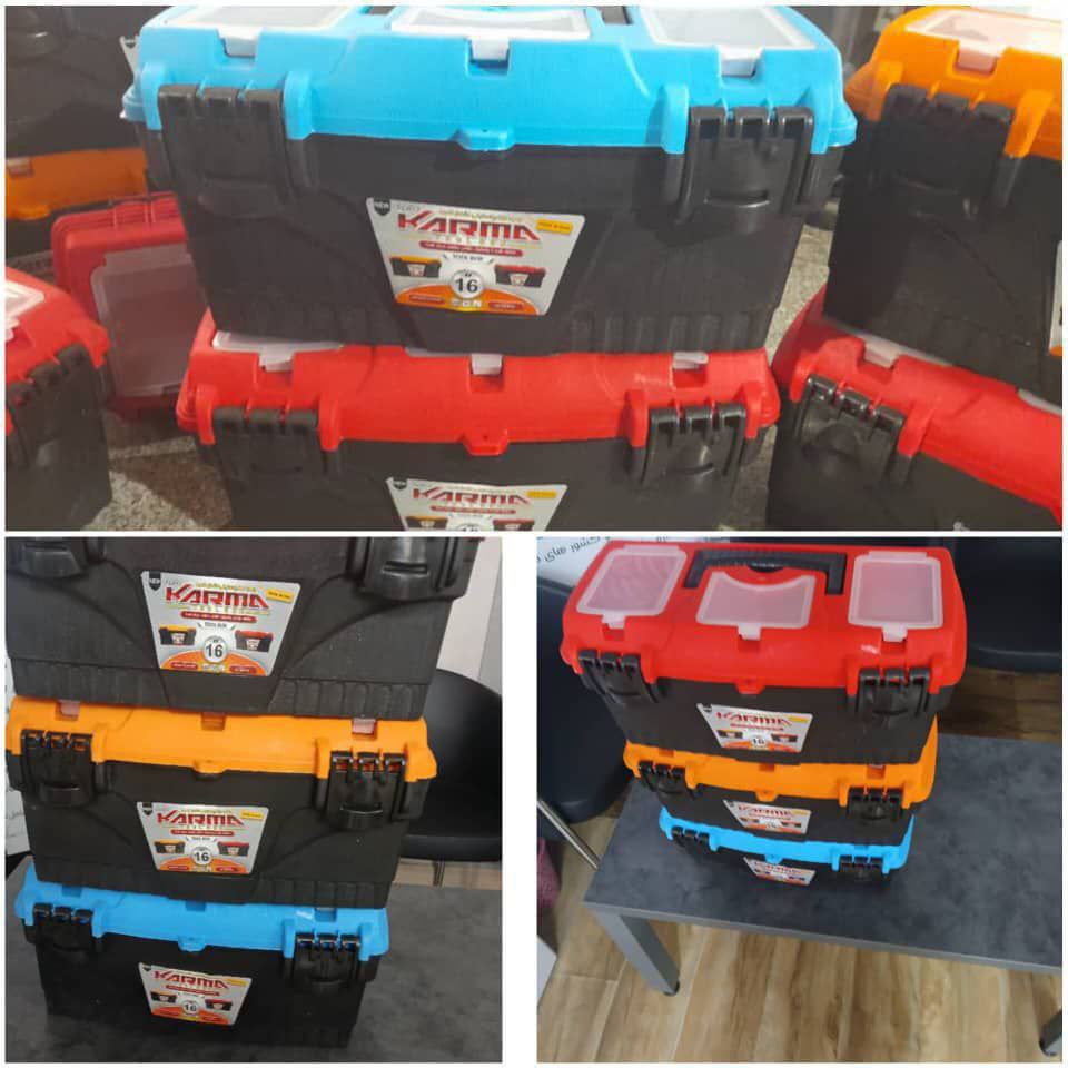 جعبه ابزار پلاستیکی ۱۶اینچ کارما