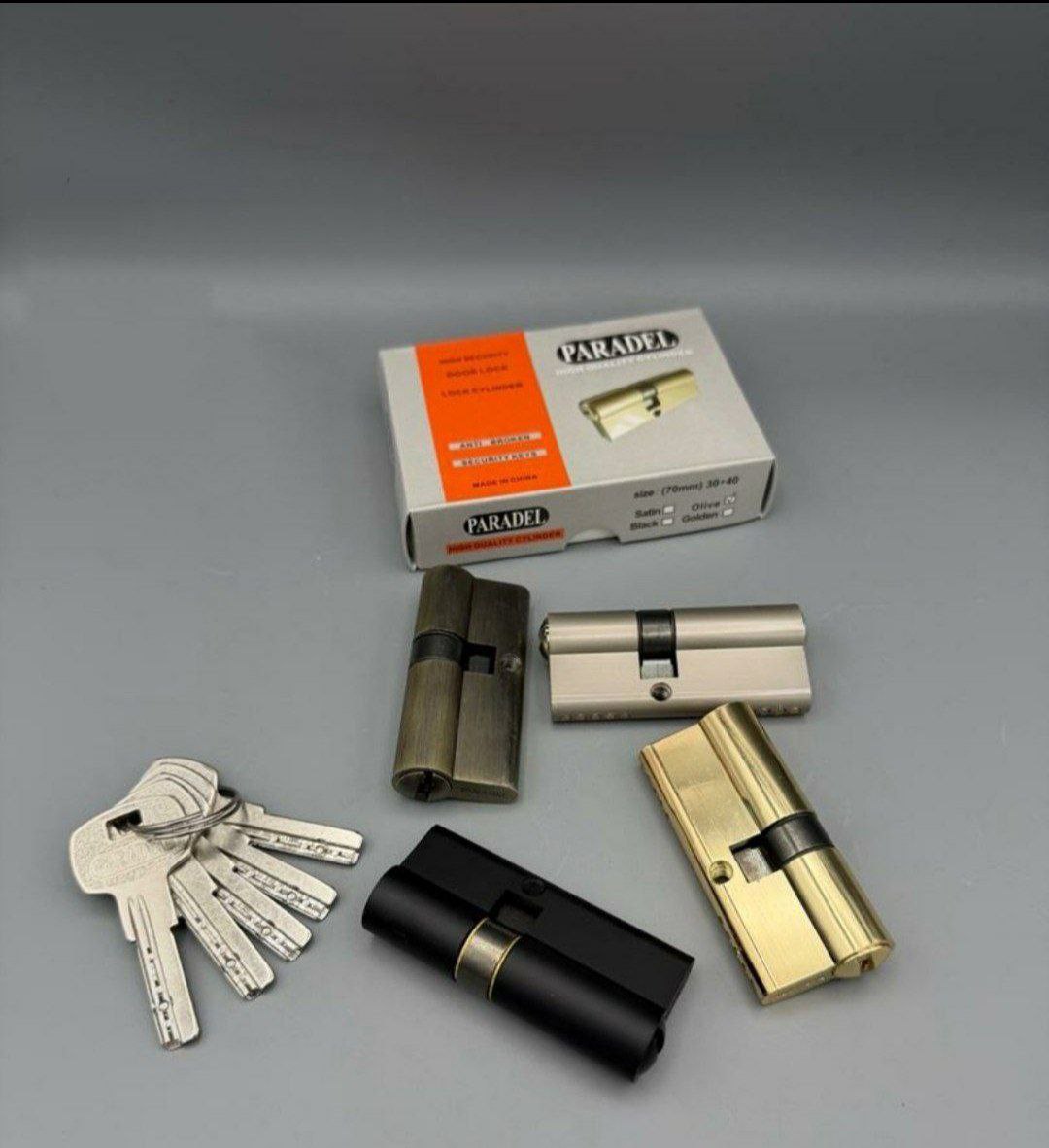  سیلندر 7 زینک کلیدبلند پارادل کلیدبلند/ساچمه برنجی جعبه بزرگ /دارای ضمانت ساتن/طلایی/مشکی/زیتونی کا