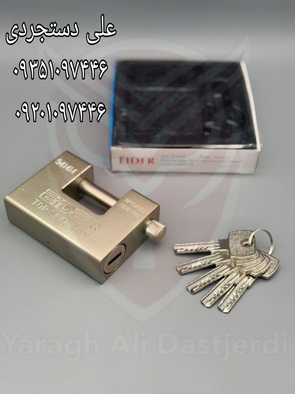 قفل کتابی ۹۴ فولادی EIDER کارتن ۳۶ عدد