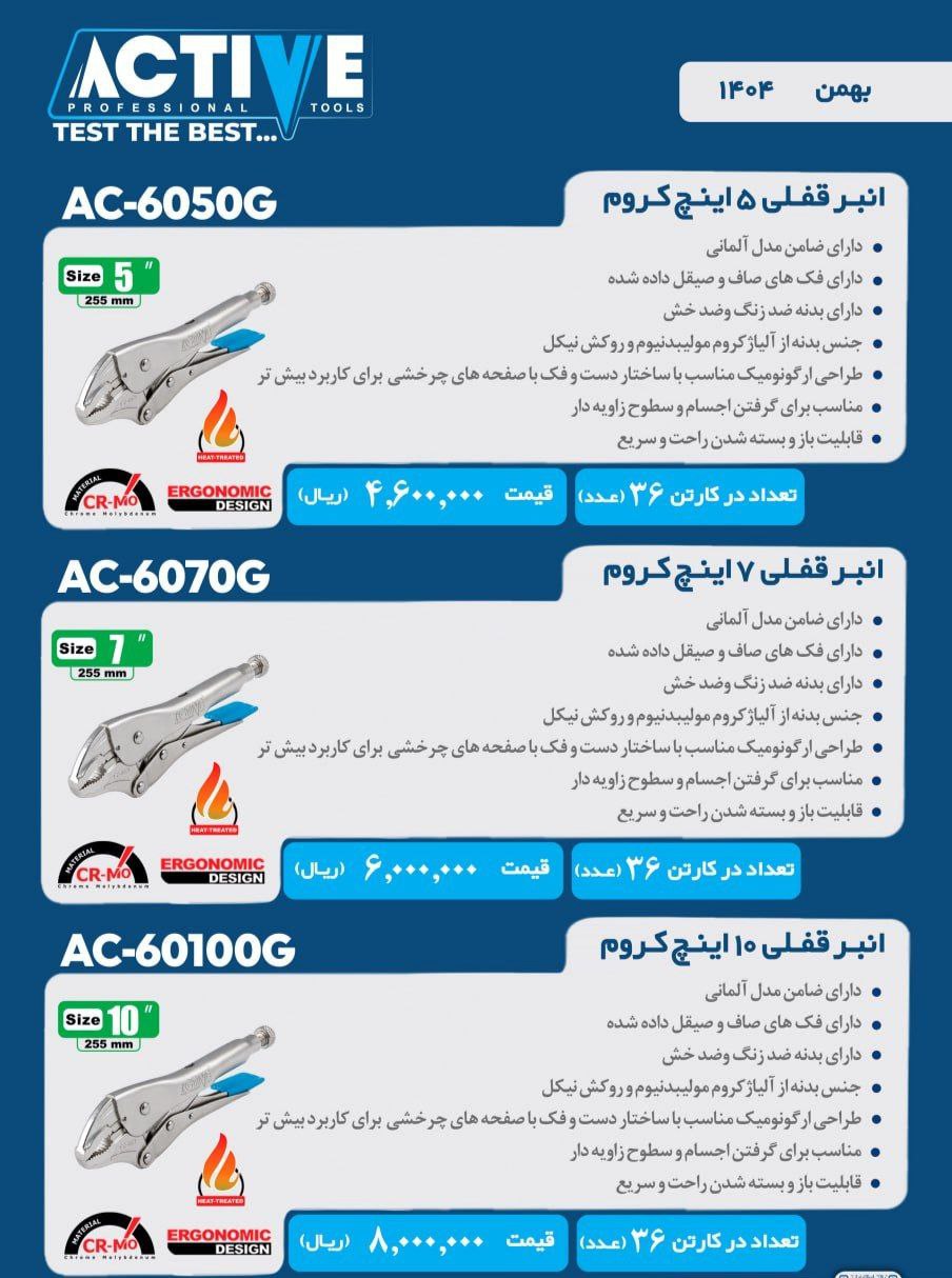 انبرقفلی های اکتیو موجود شد و آماده توزیع میباشد 