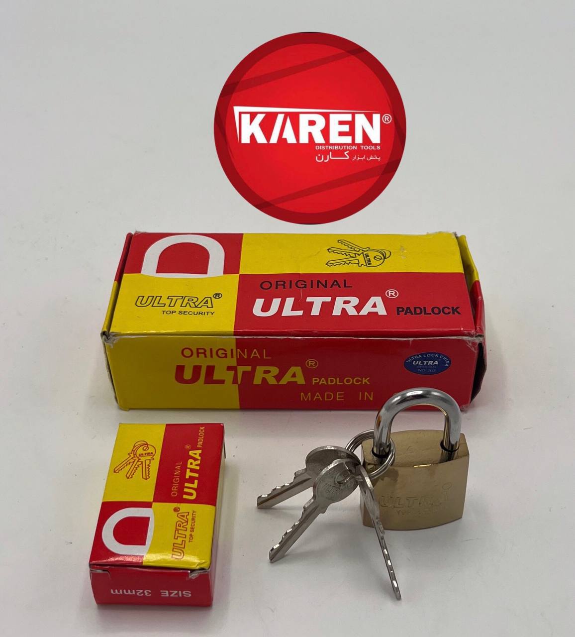  قفل آویز ۳۲ طلایی ULTRA