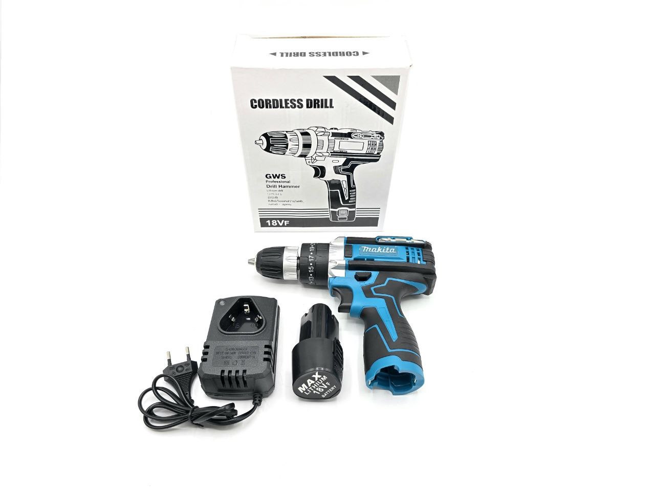 ⭐ دریل شارژی ۱۸ ولت چکشی طرح ماکیتا 