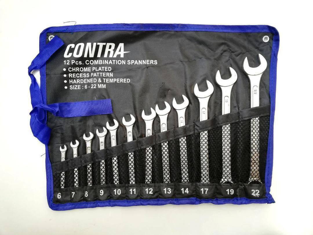  آچار یکسررینگ ١٢ عددی کیفی CONTRA