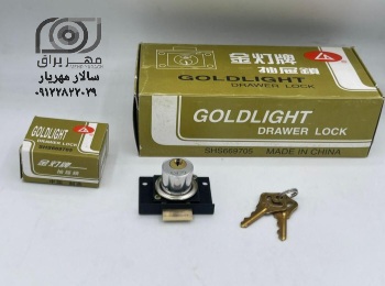 قفل تک پله GL GOLD LIGHT برنجی ۵۰ جینی بازرگانی مهریار * فروش عمده قفل، دستگیره و یراق‌آلات قیمت دست