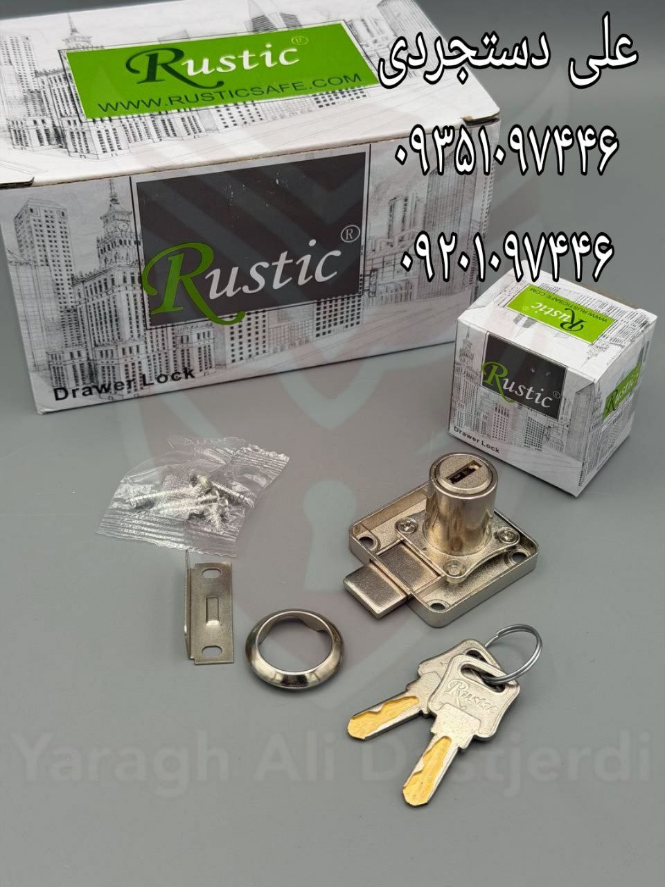 قفل طرح رونیس کلید شیارماری روستیک RUSTIC کارتن ۲۴۰ عدد