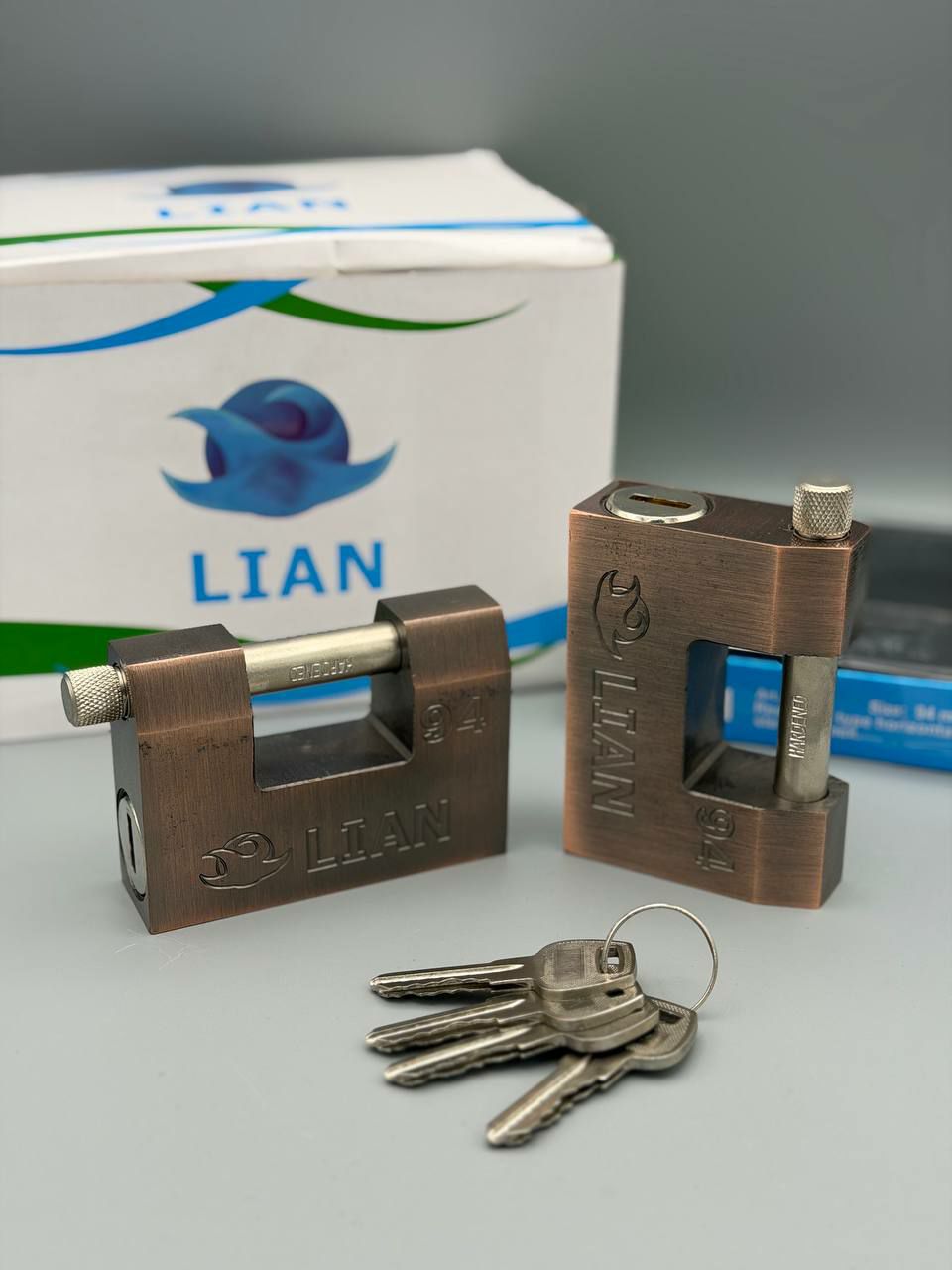 قفل کتابی ۹۴فولادی کلید دوشیار LIAN