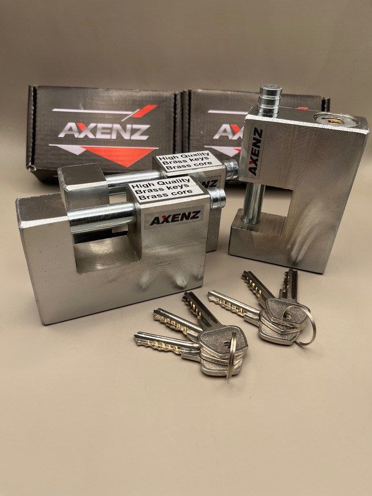  قفل کتابی  100 فولادی دوشیار AXENZ 