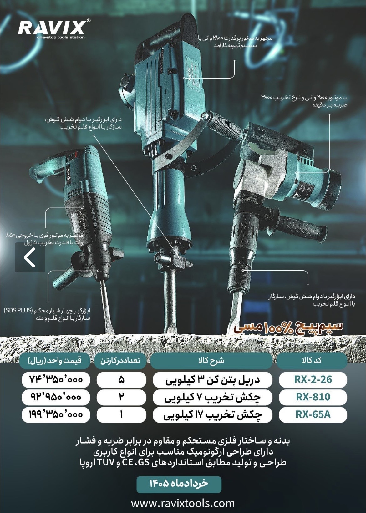 بتن کن ۳ کیلویی