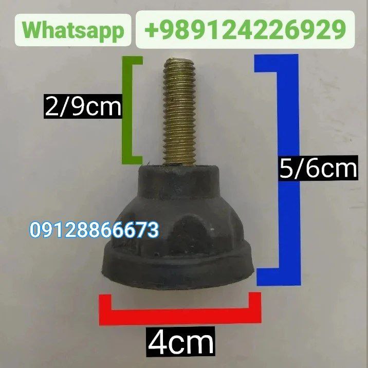 پایه پیچی سایز پیچ ۸ و ۱۰ مشکی