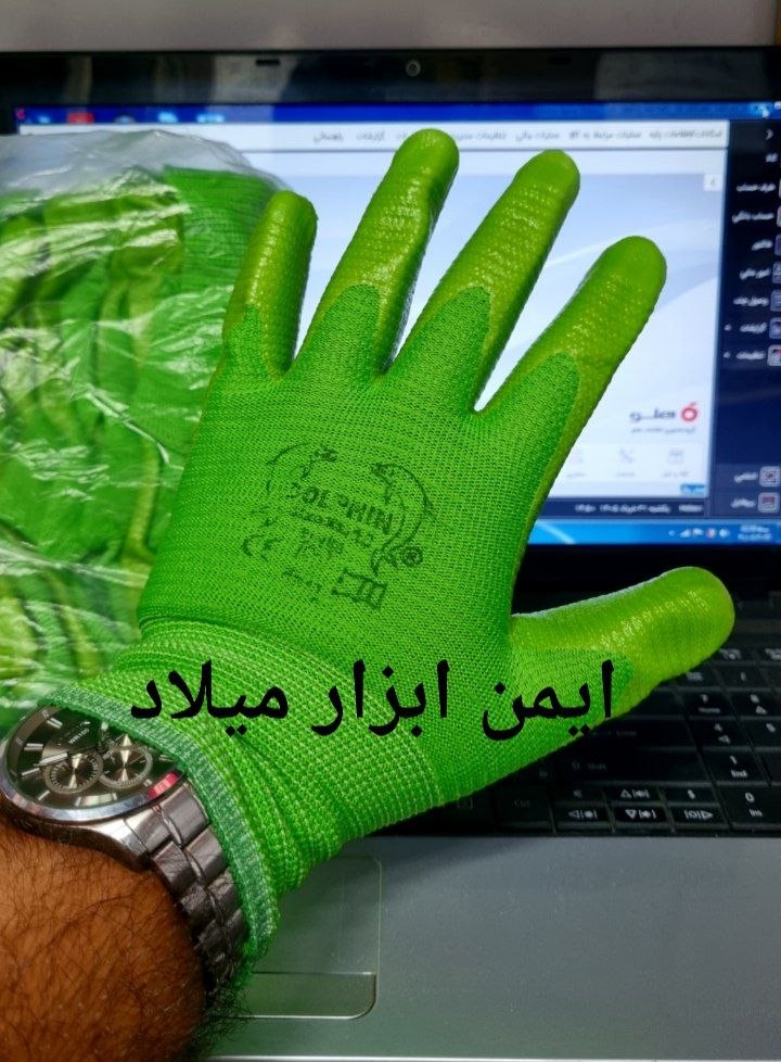 دستکش نیتریل شیاری دلفین