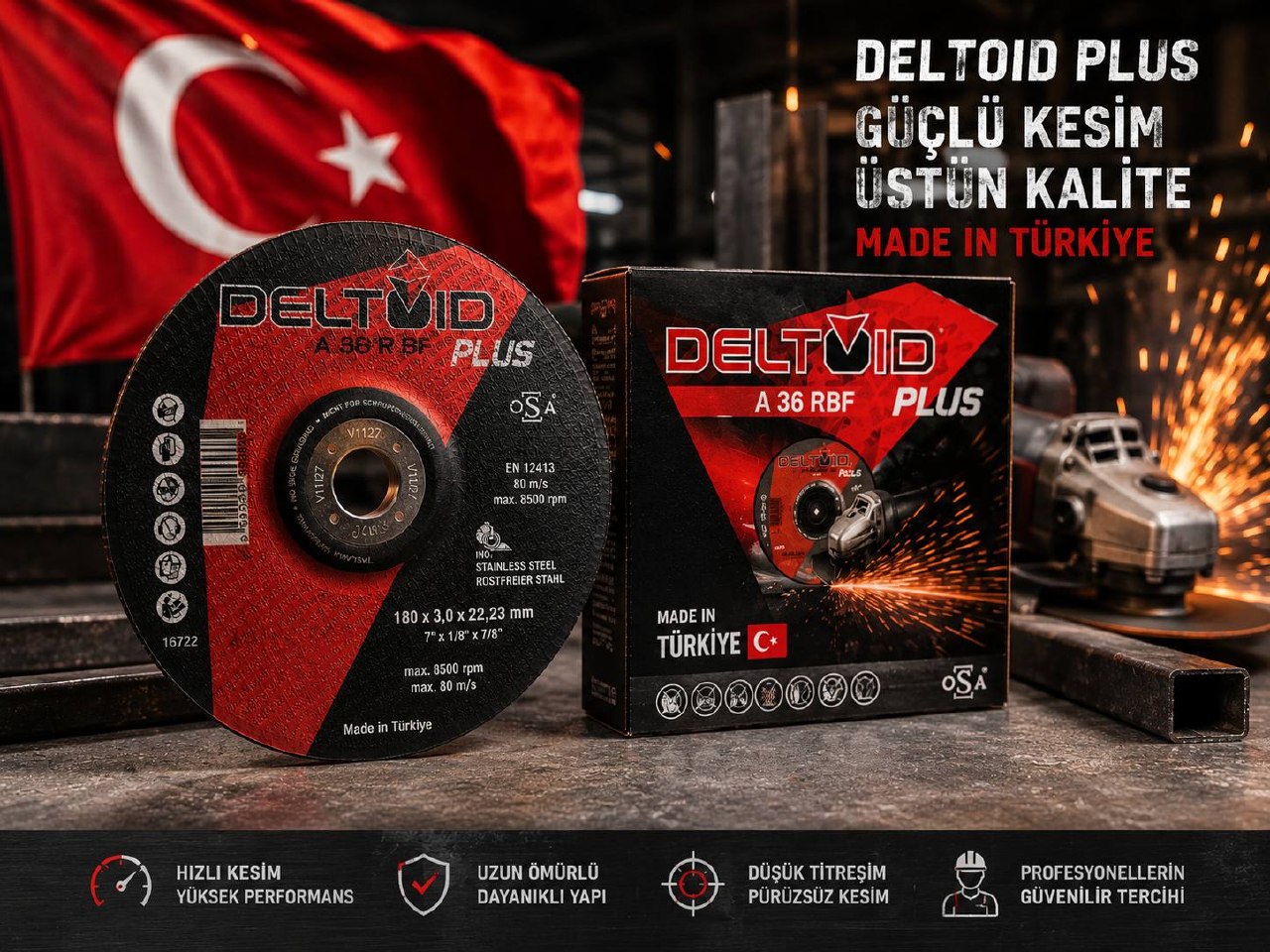 صفحات برش DELTOID PLUS با استفاده از مواد اولیه باکیفیت و فناوری پیشرفته تولید شده‌اند تا عملکردی حر