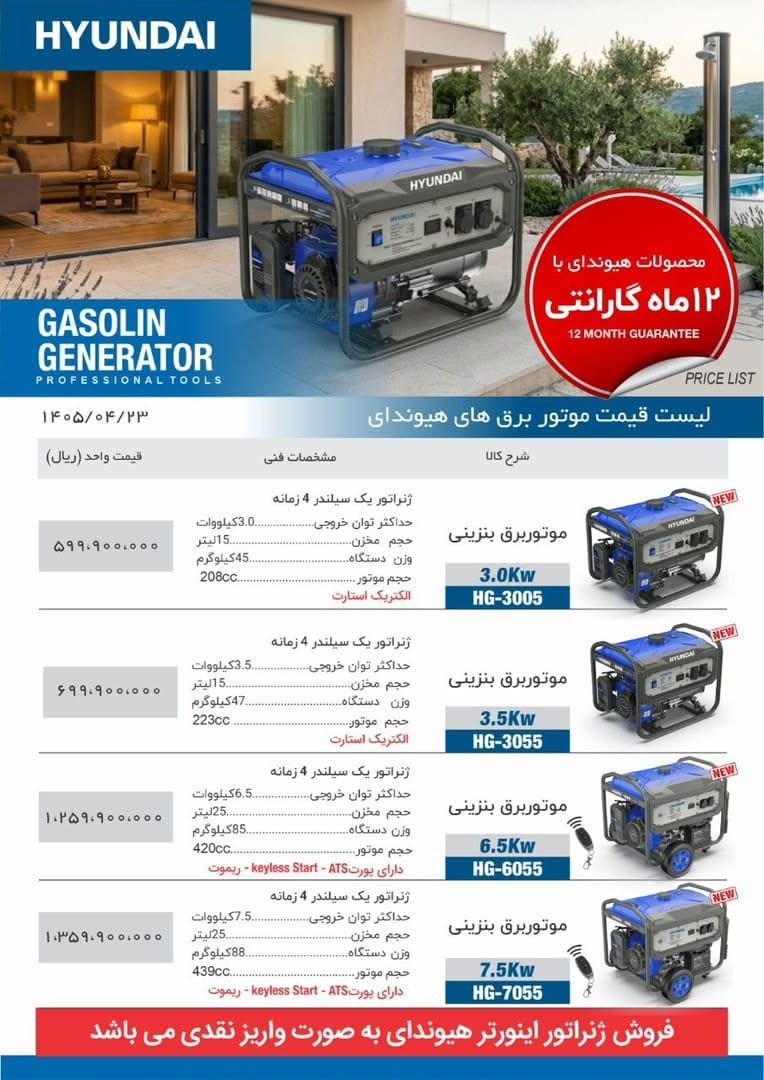 موتور برق های هیوندا