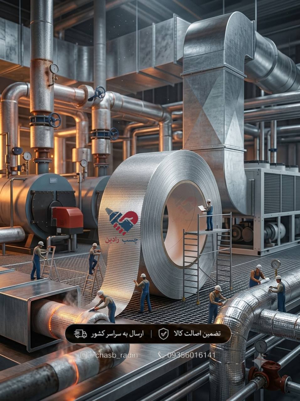  نوار چسب آلومینیومی مسلح فایبرگلاس