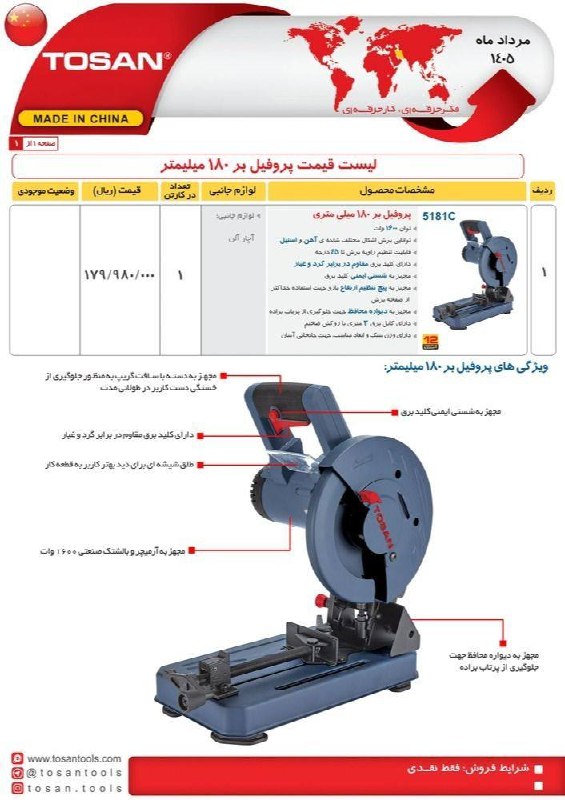 پروفیل بر ۵۱۸۱ توسن