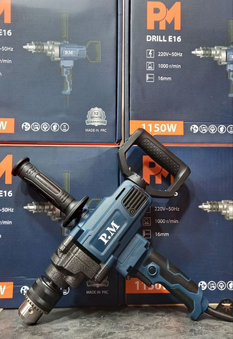 دریل 16میلیمتر سه دسته 1150وات PM