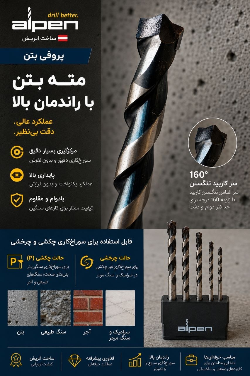 نمایشگاه تخصصی مته های آلپن