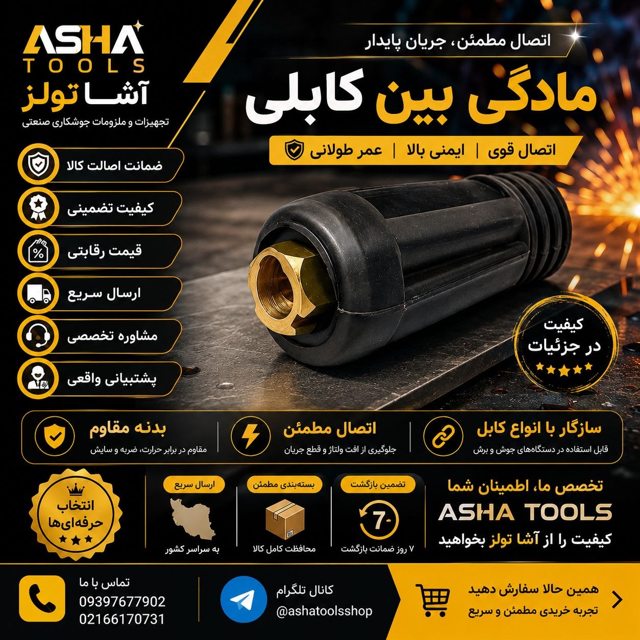  اتصالی مطمئن برای جوشکاری حرفه‌ای