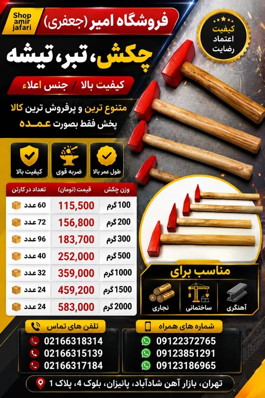 چکش،تبر،تیشه (طرح ایران پتک)