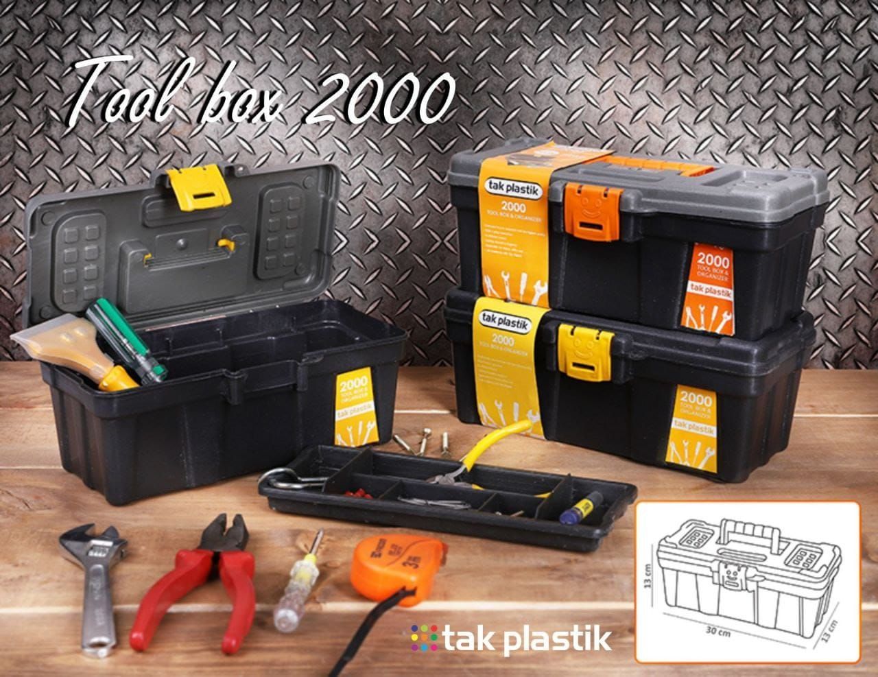 جعبه ابزار پلاستیکی 12 اینچ TAK PLASTIK
