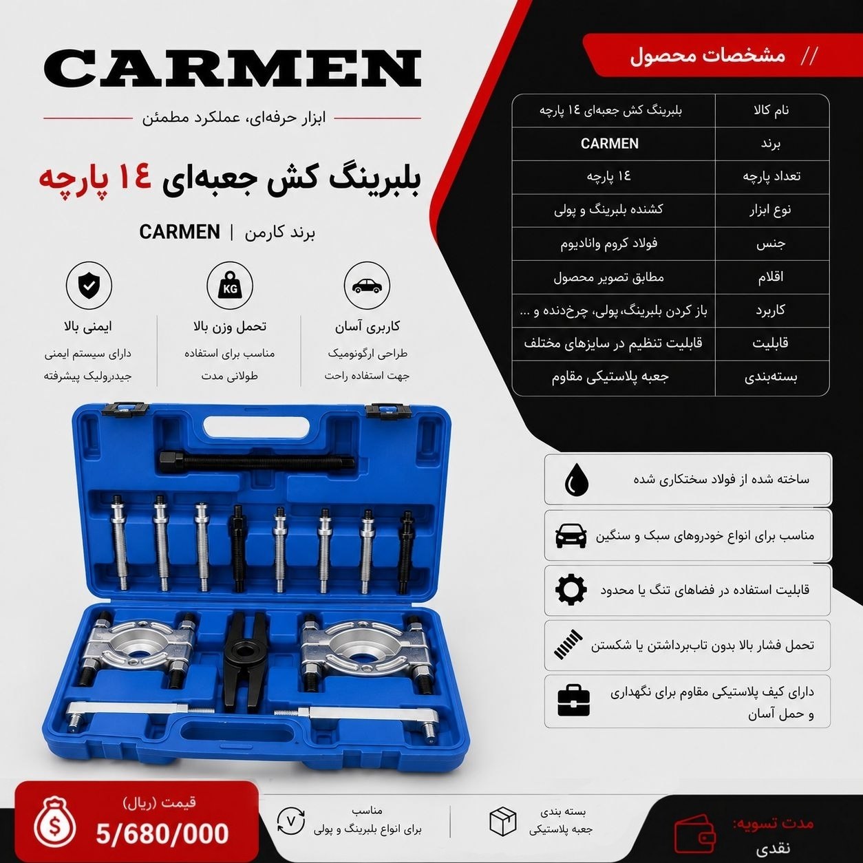  بلبرینگ کش صفحه‌ای دوقلو 