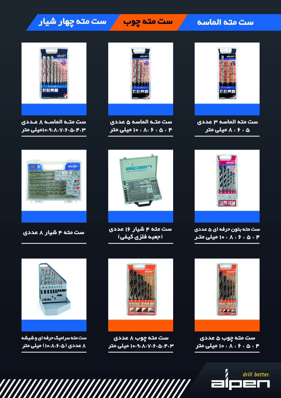 نمایشگاه تخصصی مته های آلپن