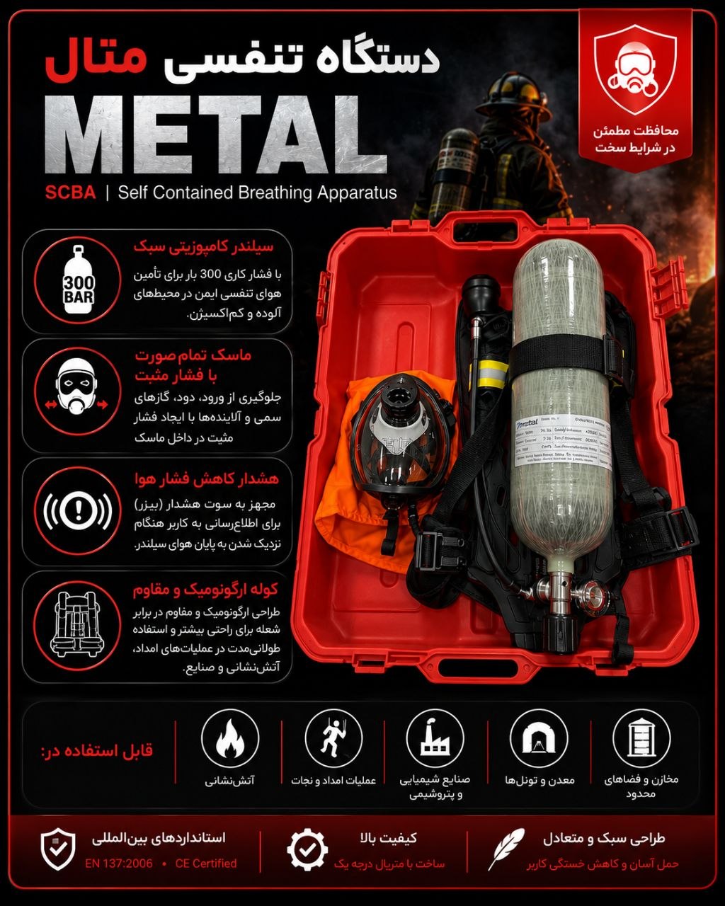 دستگاه تنفسی چینی METAL 
