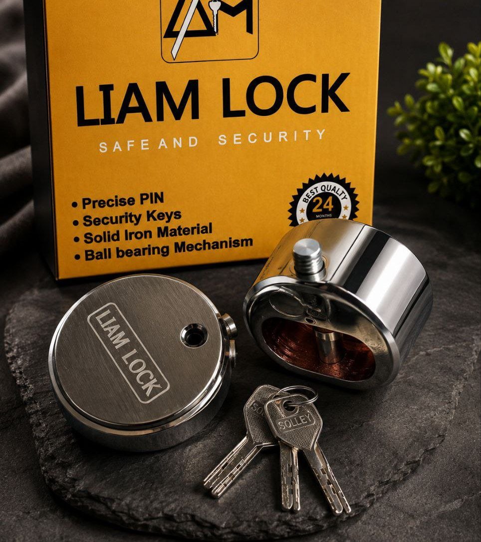  قفل گرد 80 فولادی LIAM