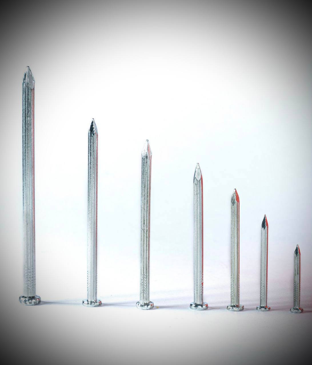 میخ فولادی سفید(گالوانیزه) شیاردار ((چینی))