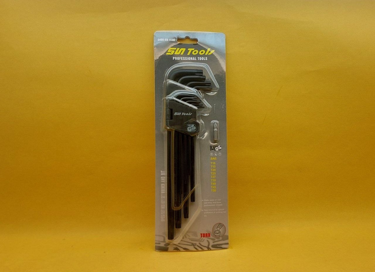 آلن کارتی بلند ستاره ای T10_T50برند SUN Tools