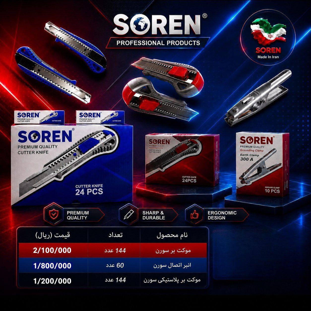  کاتر و انبر اتصال سورن 