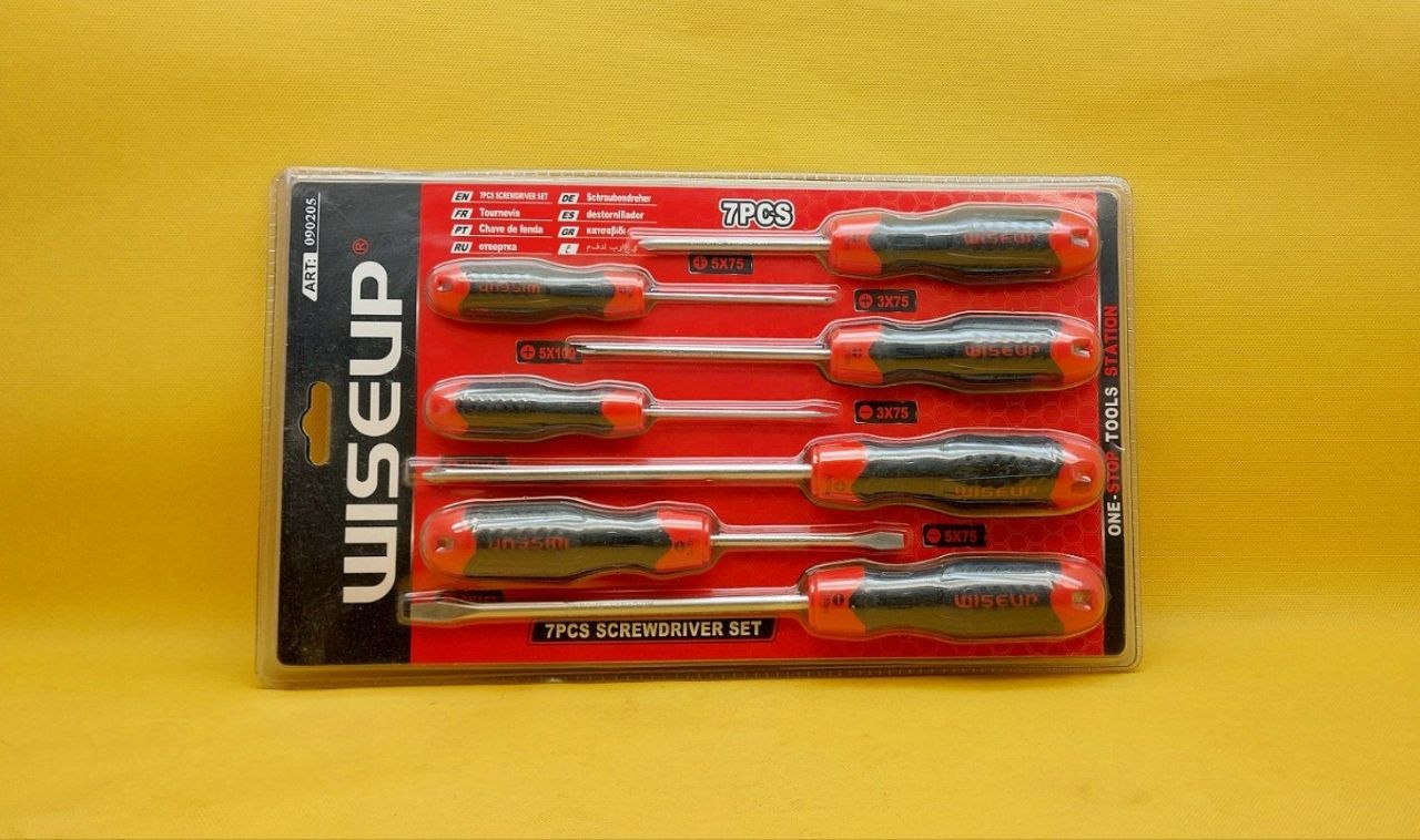 ست پیچ گوشتی 7 عددی WISEUP کد 090205