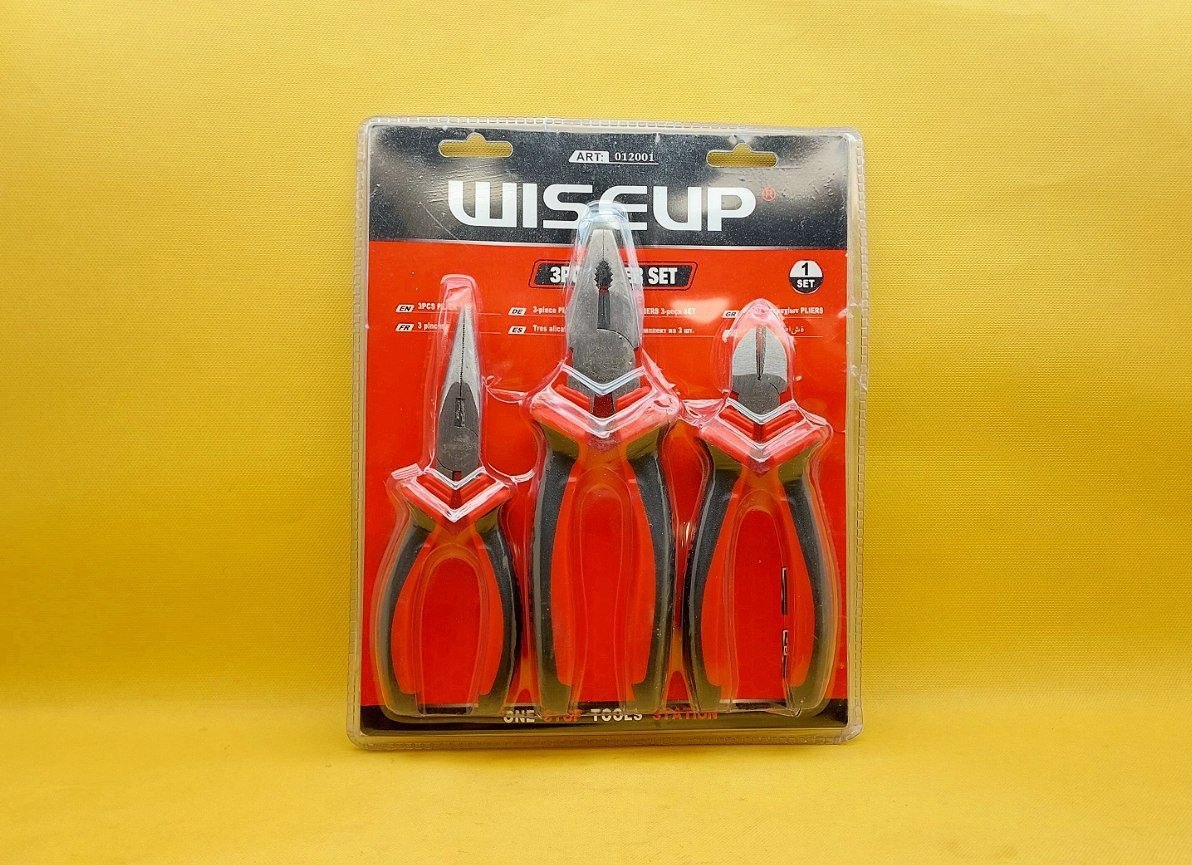 انبردست،سیم چین،دمباریکWISEUPکد 012001
