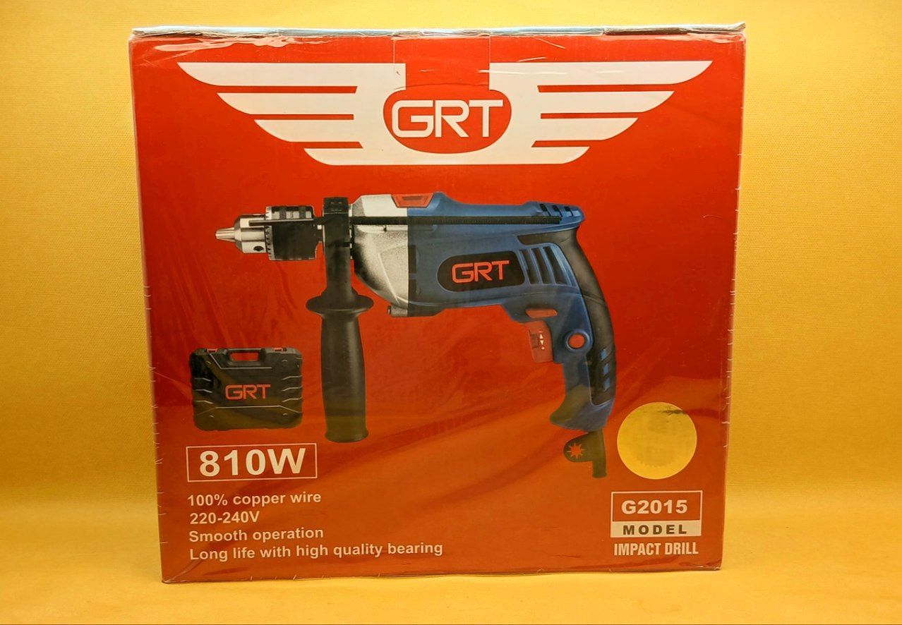 دریل کیف دار 810 وات کد G2015 برند GRT