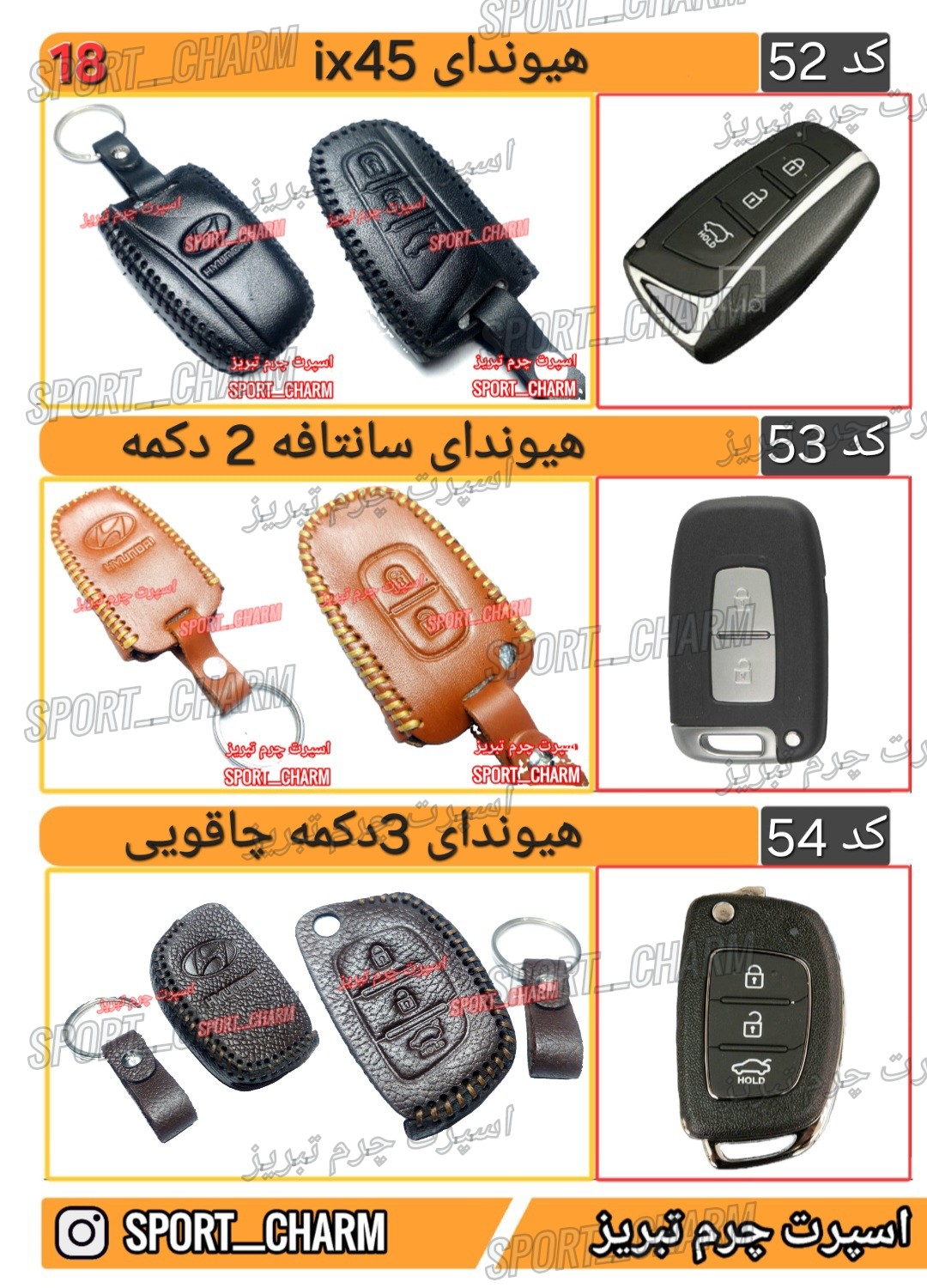 کاتالوگ کاور ریموت چرم طبیعی 18