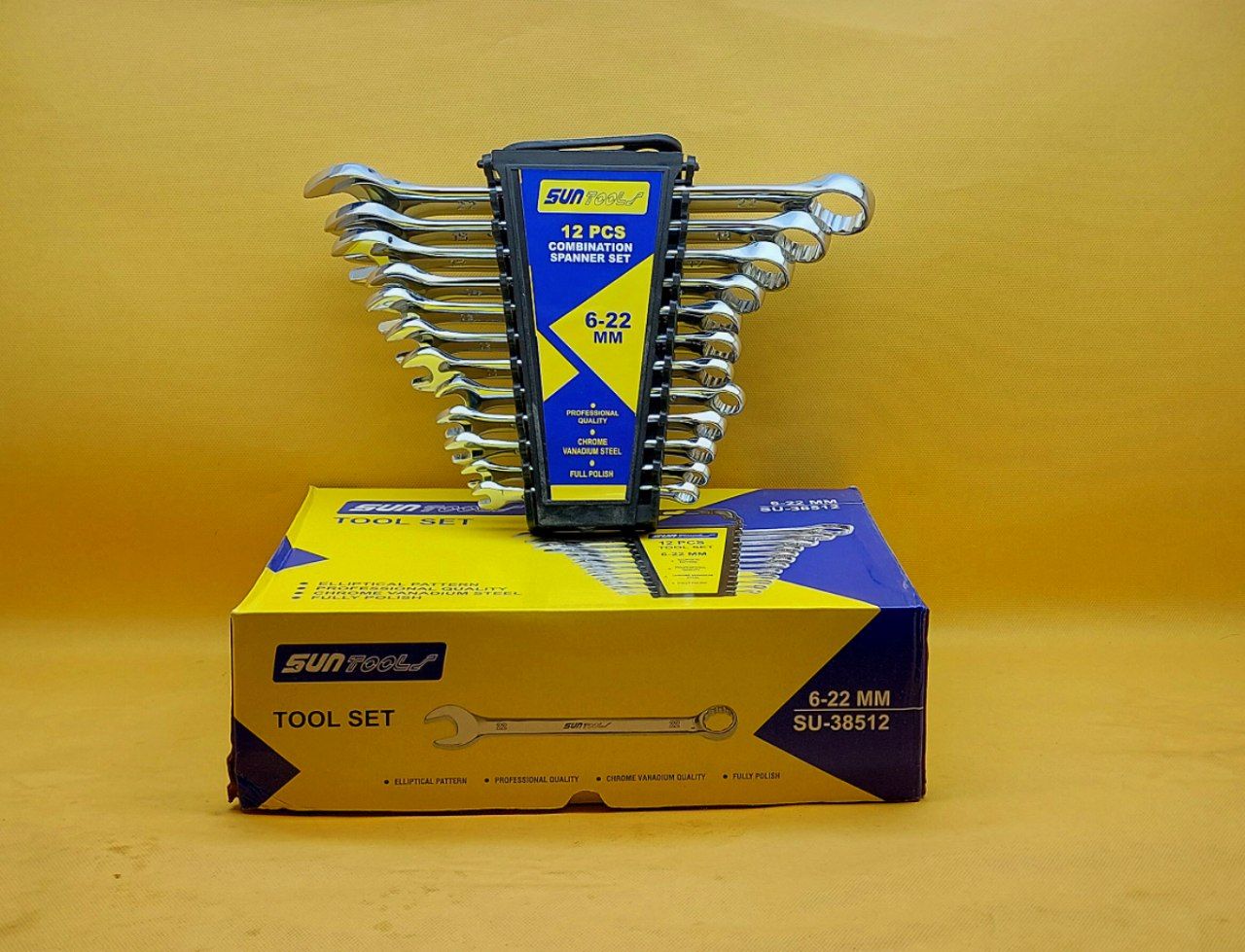 آچار یکسر رینگ پلکانی 12 عددی SUN TOOLS