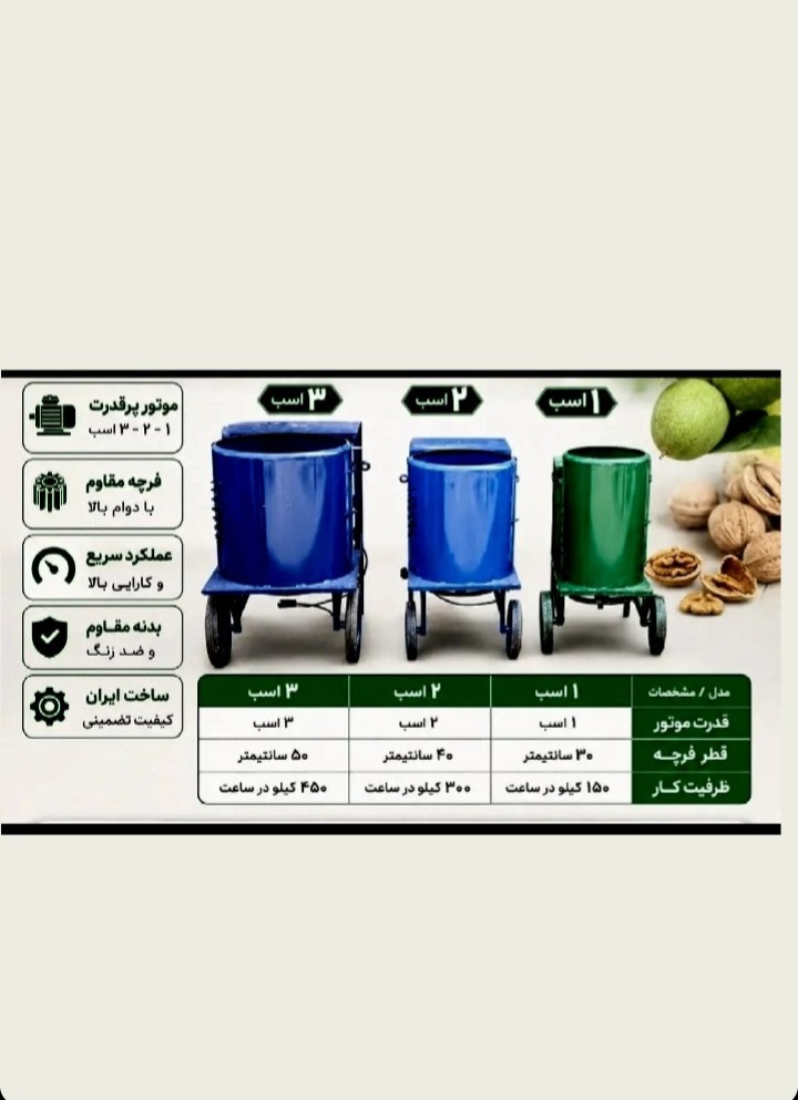 دستگاه گردو و بادام پوست کن