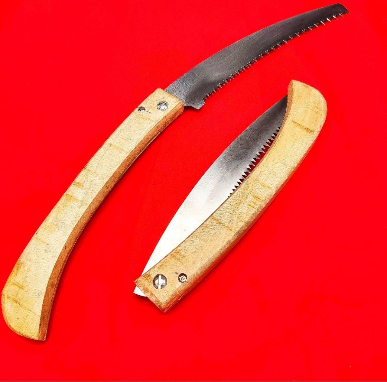 اره تاشو دسته چوبی 