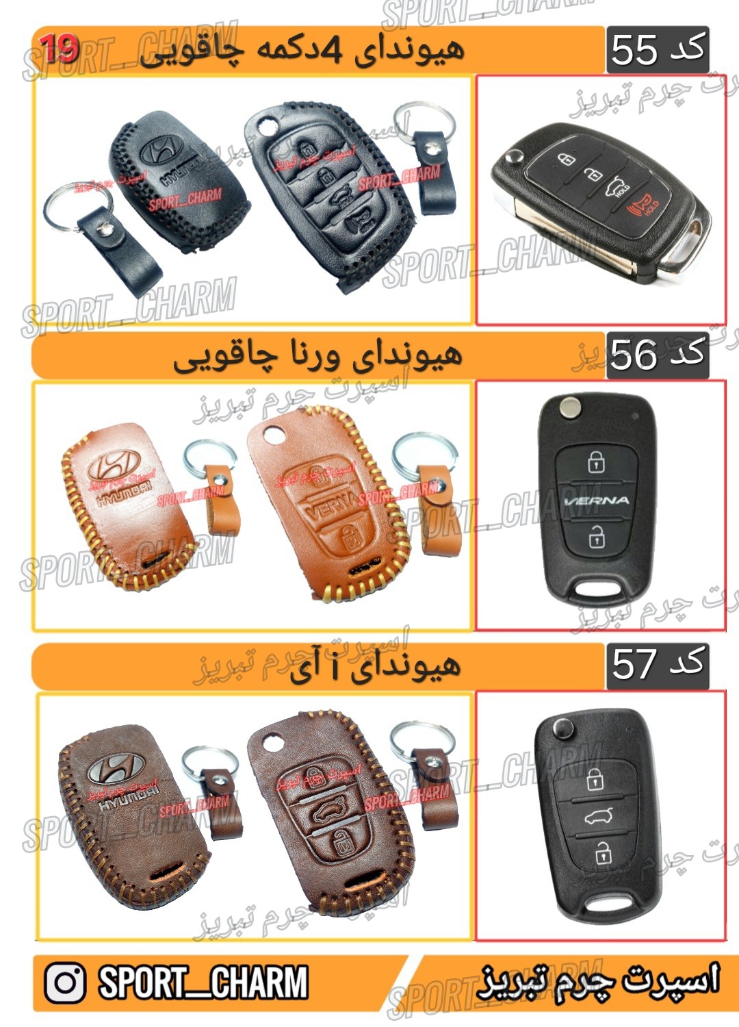 کاتالوگ کاور ریموت چرم طبیعی 19