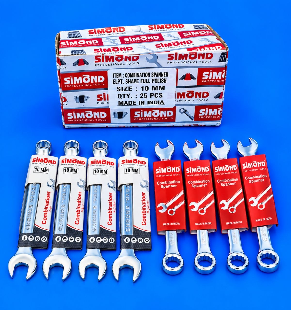 ‍فهرست قیمت آچار های یکسر رینگ استیل Simond